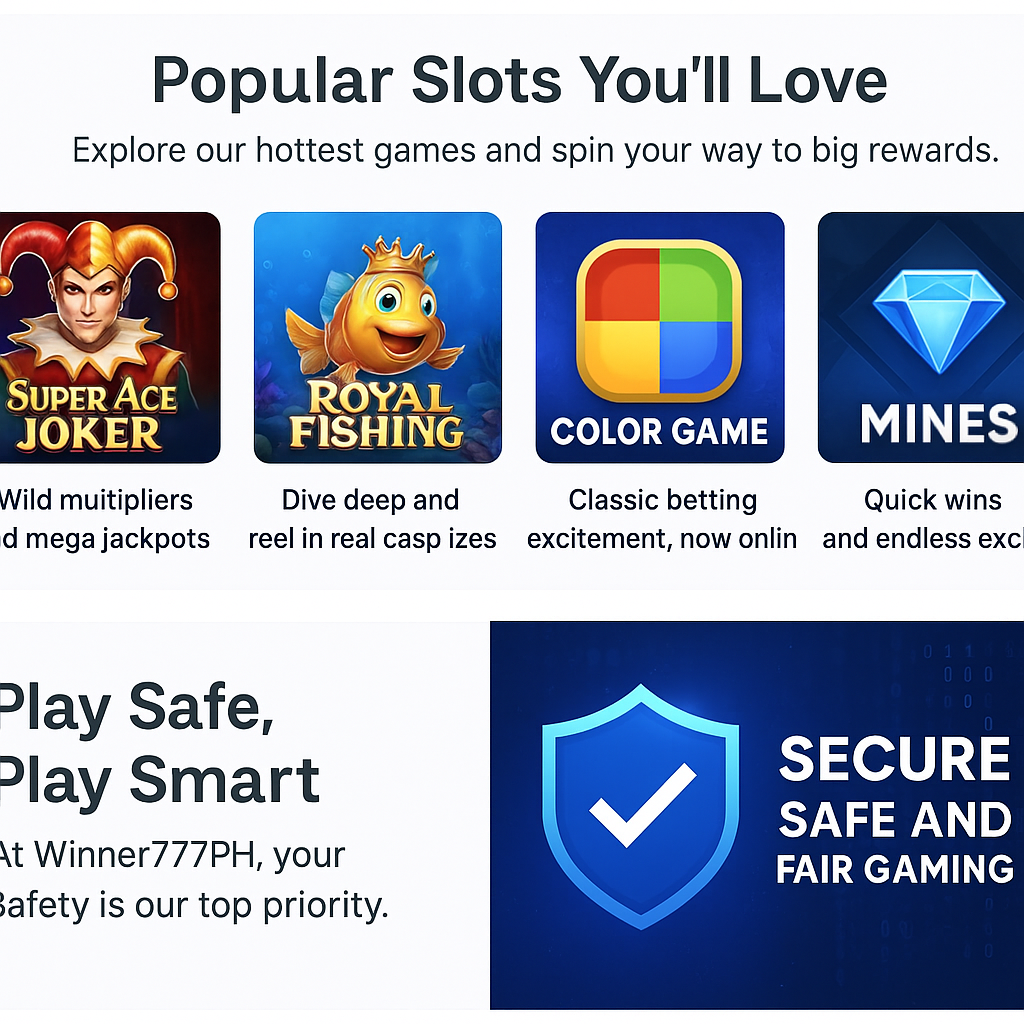 Winner777PH Popular Slots Collection